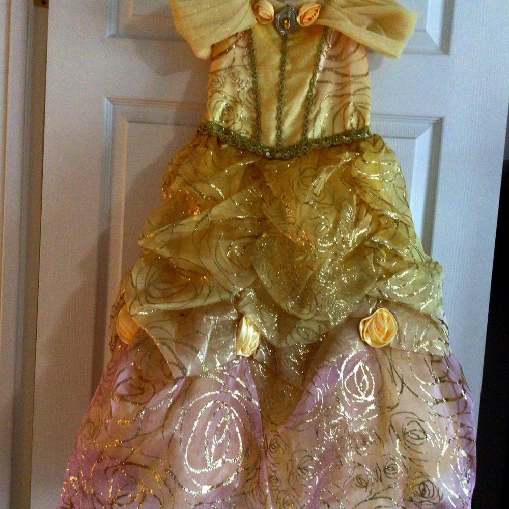 Authentic Princess Belle DL dress  size 7/8